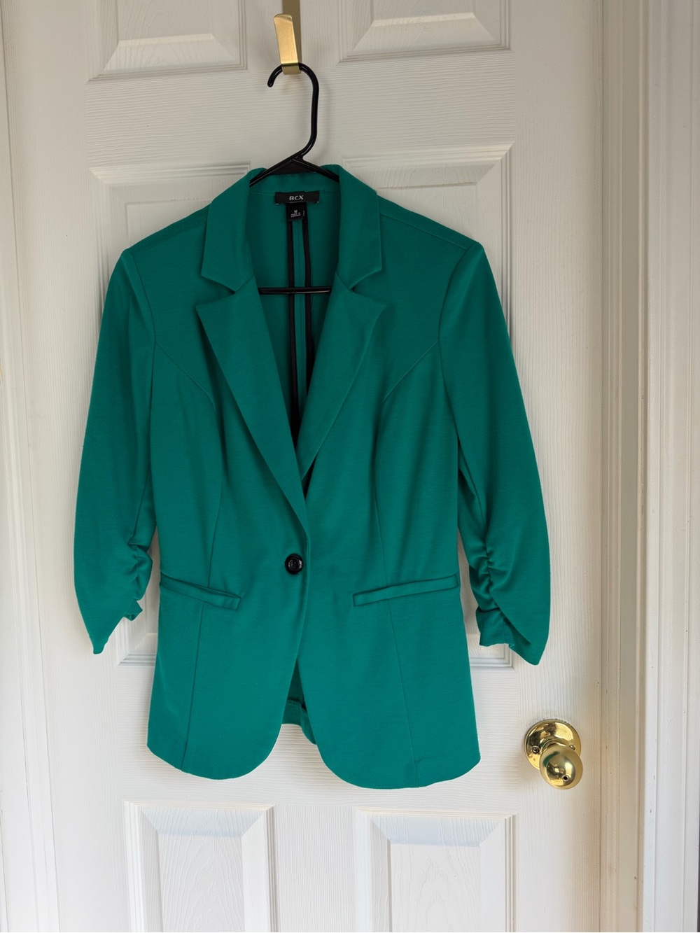 BCX Women's Emerald Green Blazer Jacket